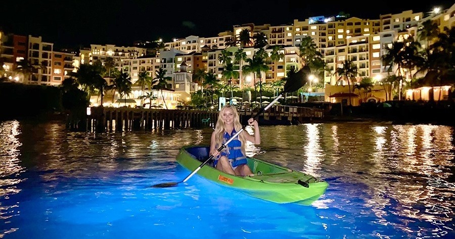 LED Illuminated Kayak After Dark at Marriott Frenchman's Cove STT